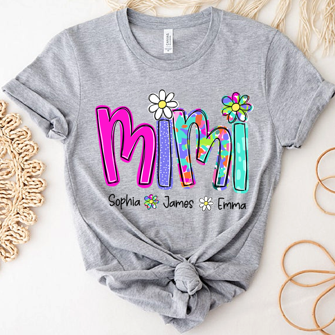 Personalized Summer Mimi Sweatshirt, Custom Nickname For Grandma And Kids