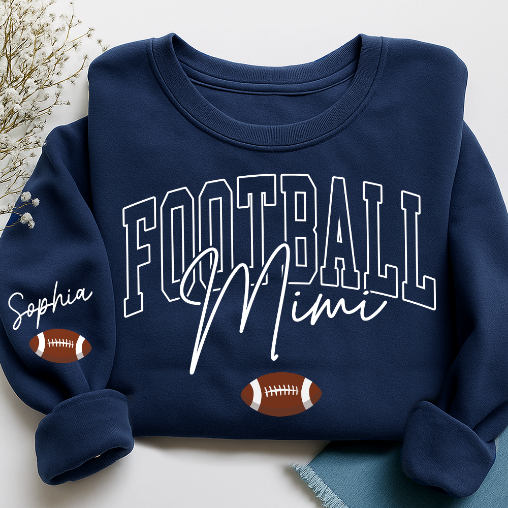 Personalized Mimi Baseball Sweatshirt, Custom Gifts for Grandma and Grandchild