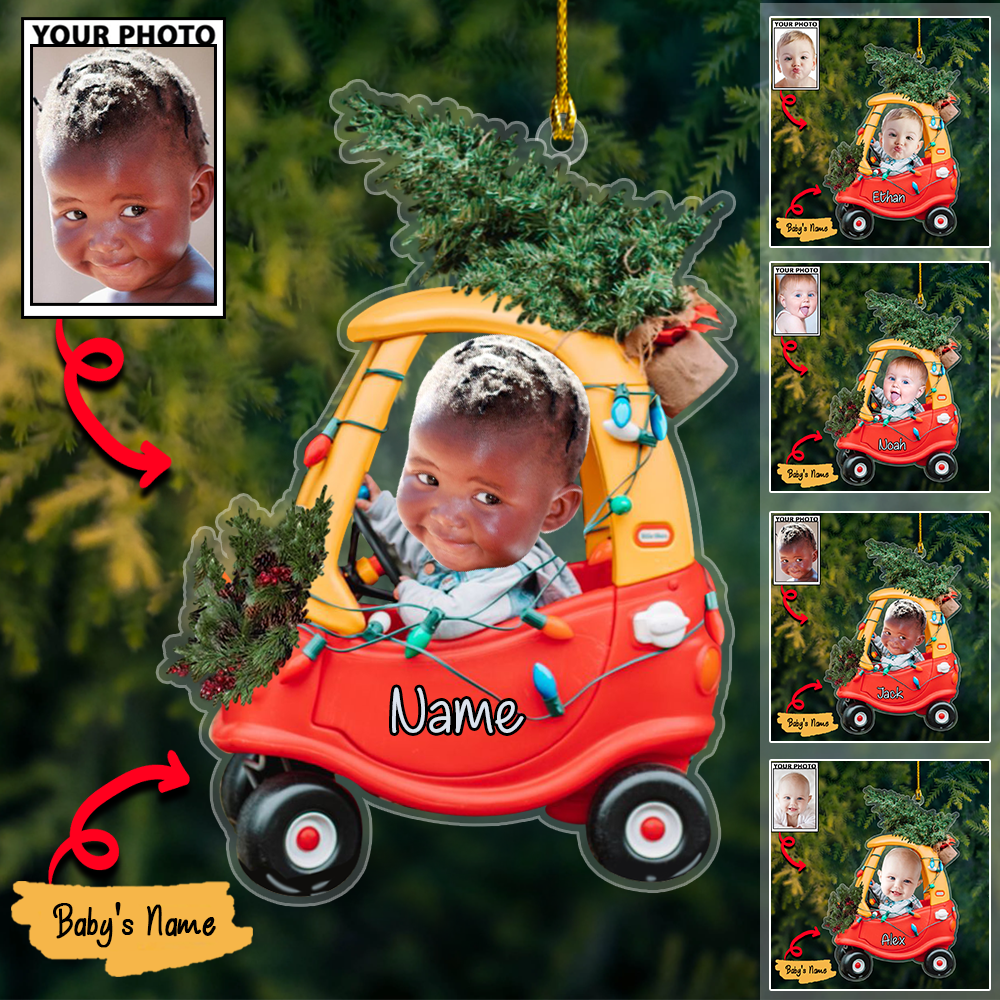 Personalized Acrylic Christmas Ornaments For Custom Car Trees Baby Photos