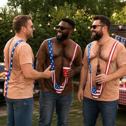Custom T-shirt - Personalized Funny Gifts For Men - Red White And Ready To Party 3D T-Shirt