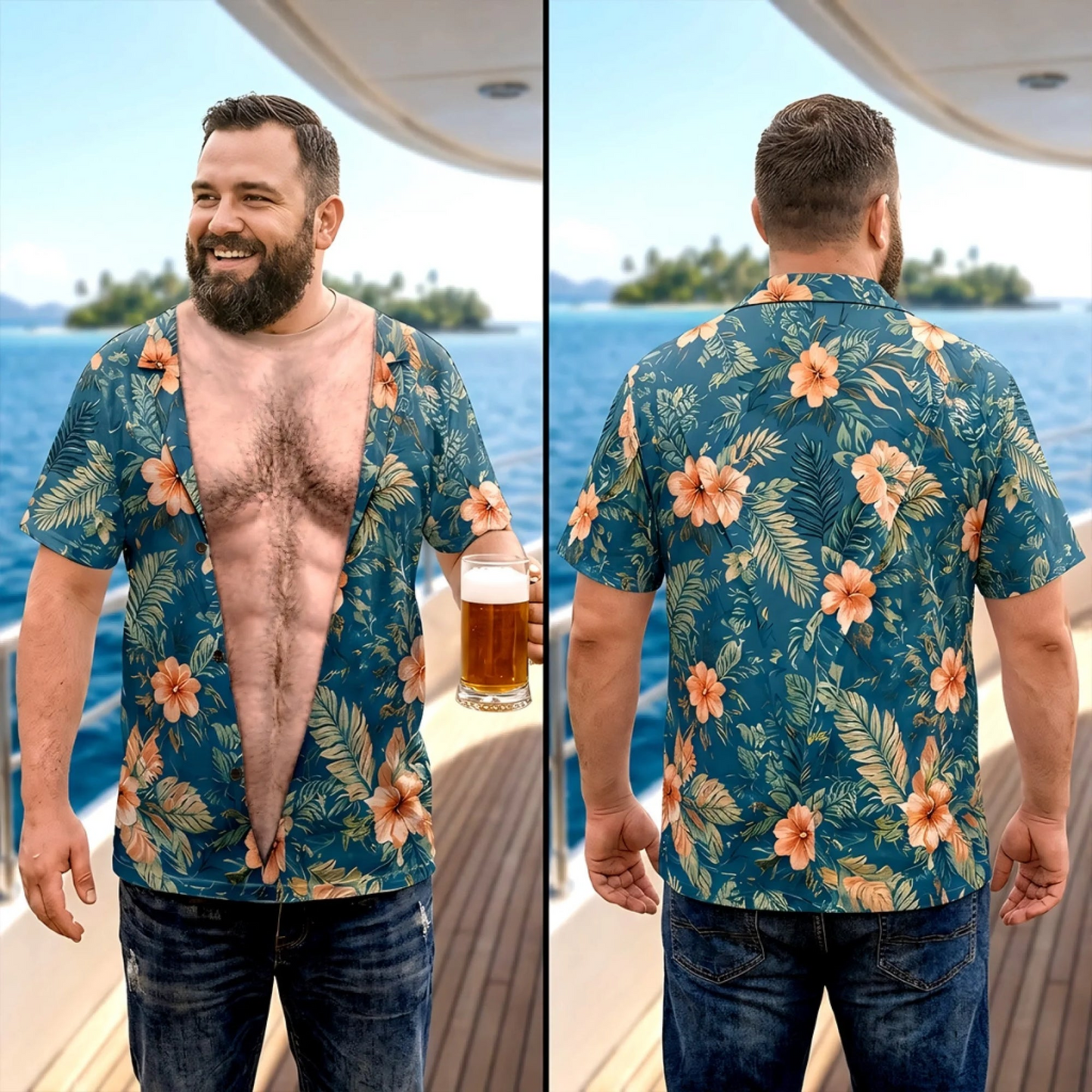 Custom Funny T-shirt - Personalized Summer Vacation And Travel Gifts For Men - Too Hot To Handle 3D T-Shirt
