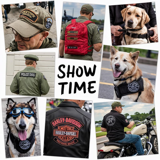 Custom Personalized Embroidered Patches – Any Shape, Iron-On/Sew-On Hook & Loop, Logo, Photo, or Text Patch