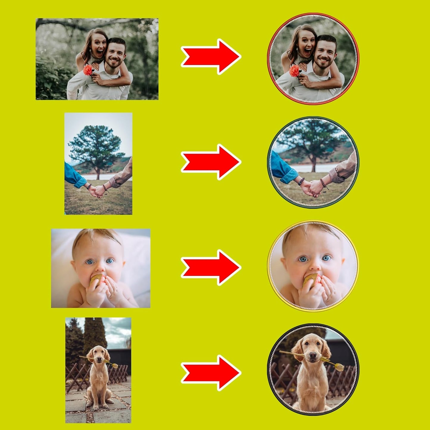 Custom Patches – Add Your Photo, Logo, or Text, Personalized Iron-On/Sew-On Hook & Loop for Clothing, Hats, Uniforms