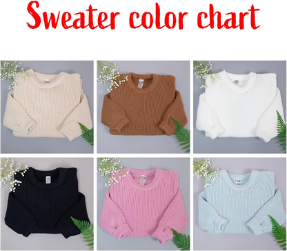 Wifey Embroidered Color Sweater, Christmas Gift Knit Sweater – Personalized Wifey Sweater with Wedding Gift, Gift for Bride