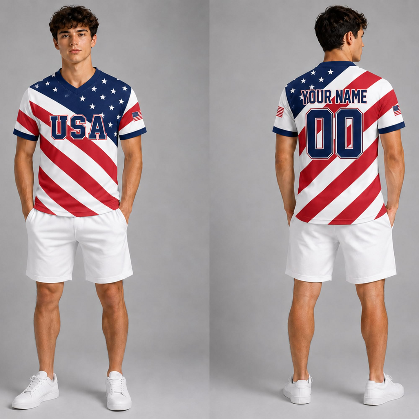 Custom Soccer Jersey 2026 Fans, Personalized Team Shirt for Men Women Kids, Country Style Soccer Fan Apparel Jersey