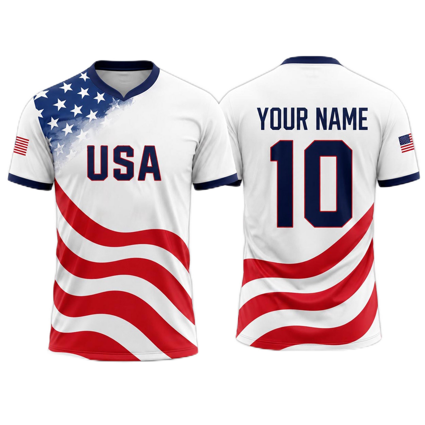 Custom USA Soccer Jersey 2026, Personalized Team Shirt for Men, Uniform with Name Number for Men Women Kids Fan Gifts