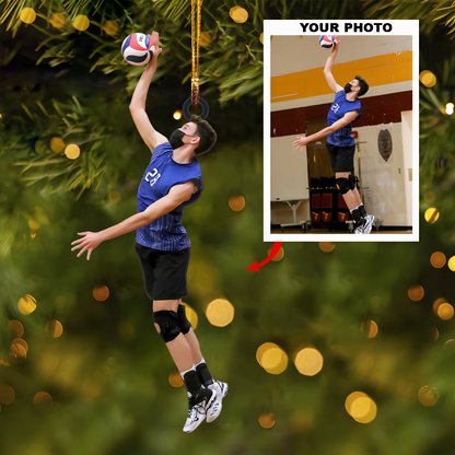 Personalized Volleyball Ornament – Custom Christmas Ornament Gift for Volleyball Players, Coaches, Fans & Team Members