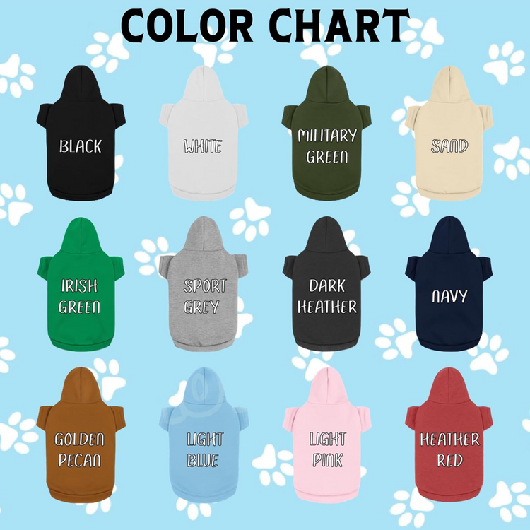Name Dog Hoodie, Custom Pet Name Hoodies, Customized Pet Clothes Warm Winter Outfit for Dogs, Gift for Dog Lovers