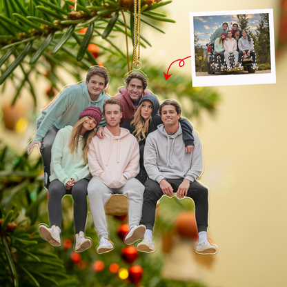 Personalized Christmas Ornament 2025, Custom Photo 2D Double-Sided Acrylic Decoration, Unique Keepsake For Xmas Tree And Holiday Gifts