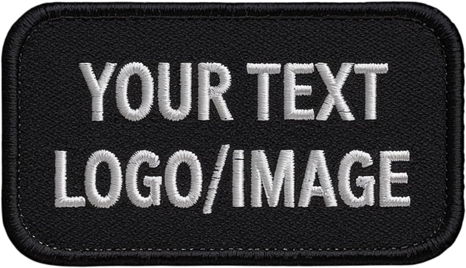 Custom Embroidered Patches – Personalized Name & Logo, Iron-On/Sew-On Hook & Loop, Any Shape