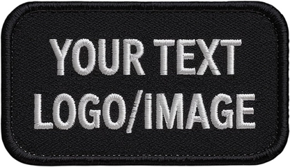 Custom Embroidered Patches – Personalized Name & Logo, Iron-On/Sew-On Hook & Loop, Any Shape