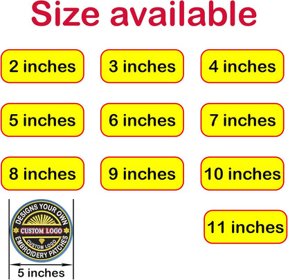 Custom Embroidered & Printed Logo Patches – Personalized Iron-On, Sew-On & Hook & Loop for Clothing, Hats, Backpacks