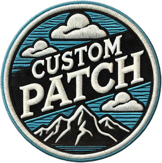 Luxury Embroidered Custom Logo or Image Patches, Company Logo Patch, Add Your Design Iron-On or Sew-On Hook & Loop Patches