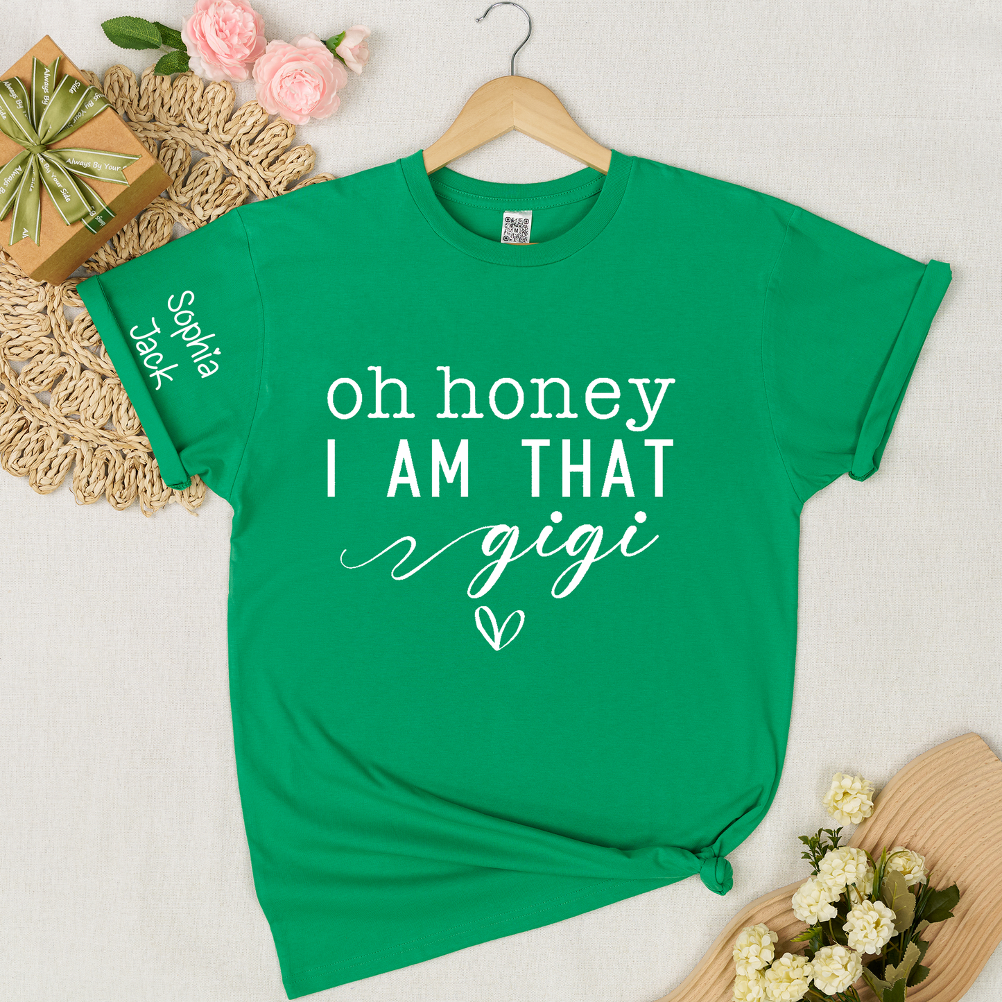Custom Gigi Shirt, Personalized 'Oh Honey I Am That Gigi' T-Shirt with Names, Gifts for Grandmothers, Mother's Day Apparel