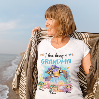 Personalized Blessed To Be Called Mimi Summer Doodle Shirt T-Shirt