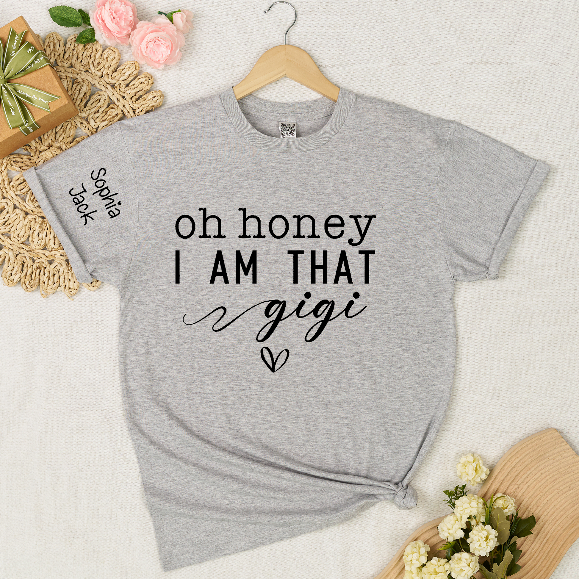 Custom Gigi Shirt, Personalized 'Oh Honey I Am That Gigi' T-Shirt with Names, Gifts for Grandmothers, Mother's Day Apparel