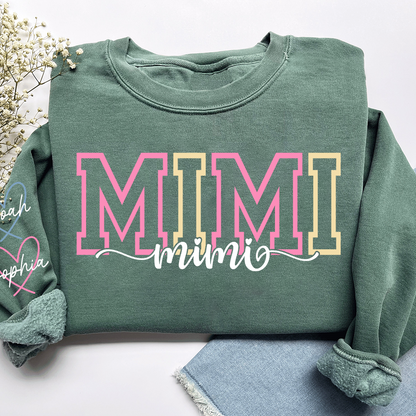 Custom Nickname Sweatshirt For Grandma And Kids, Gift Family