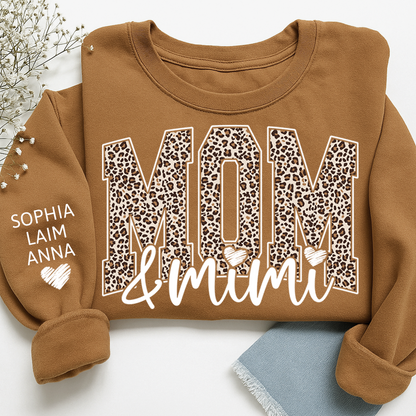 Personalized Mom & Grandma Sweatshirt, Custom Grandkids Names, Grandma Gift