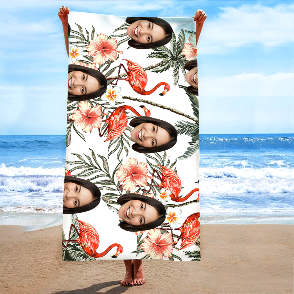 Personalized Summer Beach Towels, Custom Photo Gifts, Summer Beach Towels For Girls