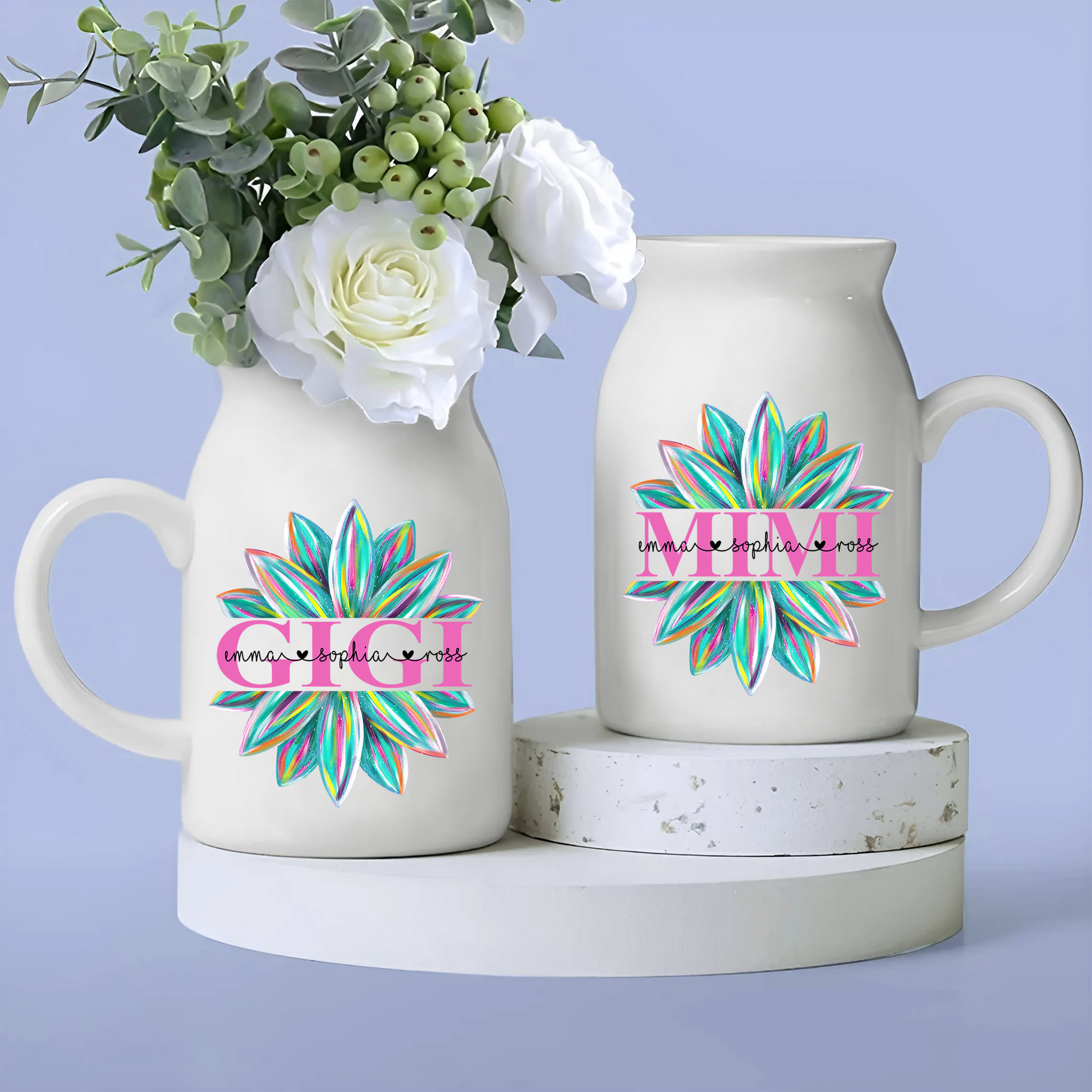 Grandma Flower CG733 Ceramic Flower Vase, Mother's Day Gifts