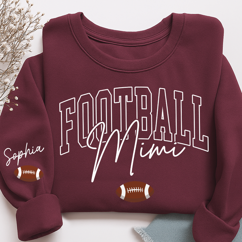 Personalized Mimi Baseball Sweatshirt, Custom Gifts for Grandma and Grandchild