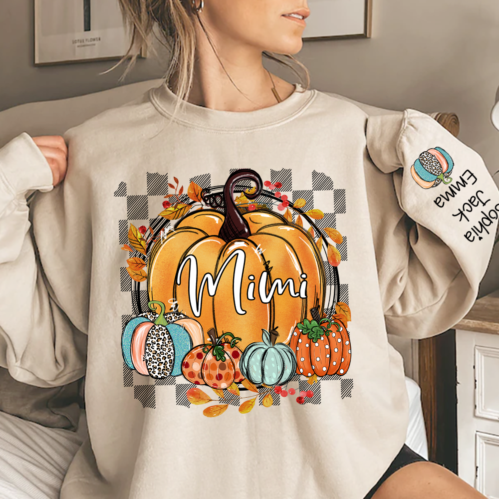 Custom Fall Pumpkin Nicknames for Mimi and Kids