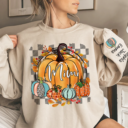 Custom Fall Pumpkin Nicknames for Mimi and Kids
