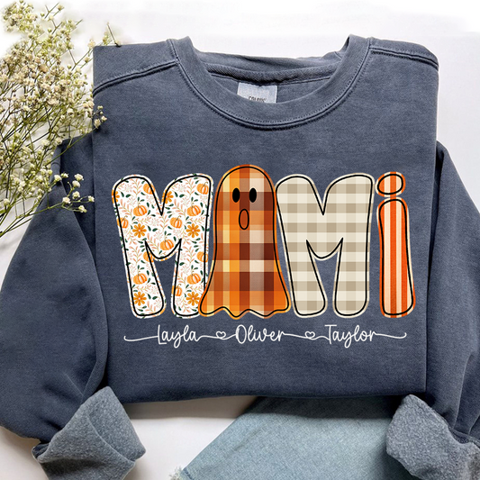 Personalized Naughty Halloween Mimi Ghost, For Gift for Grandma And Kids