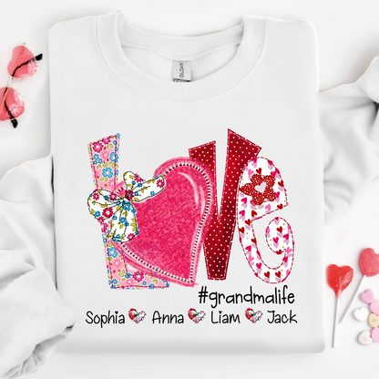 Love Custom Grandma Life And Kids Valentine's Day  LTP01
