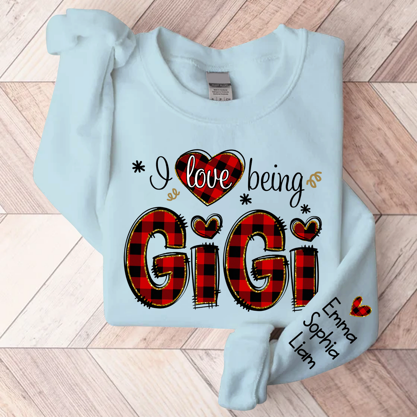 Love Being Gigi Christmas, Custom Grandma With Kids, Grandma Gift TH Sweatshirt