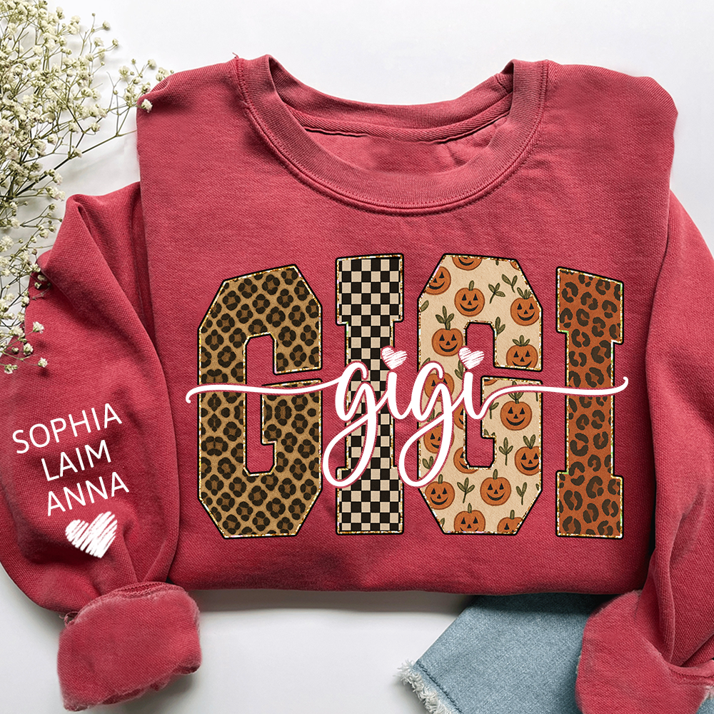 Bible Pumpkin Leopard Gigi Gifts, Custom Gifts for Gigi And Kids