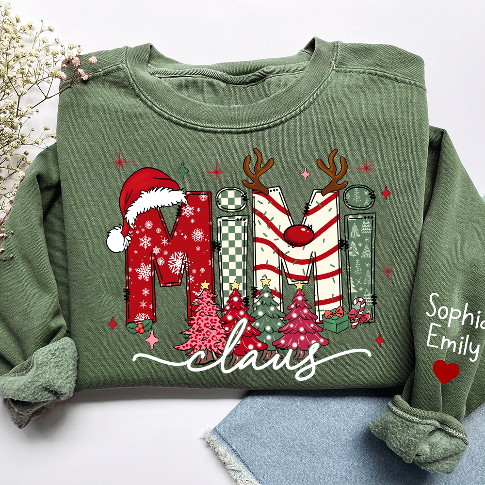 Personalized Christmas Grandma, Tree Christmas For Grandma, Gift Gigi And Kids