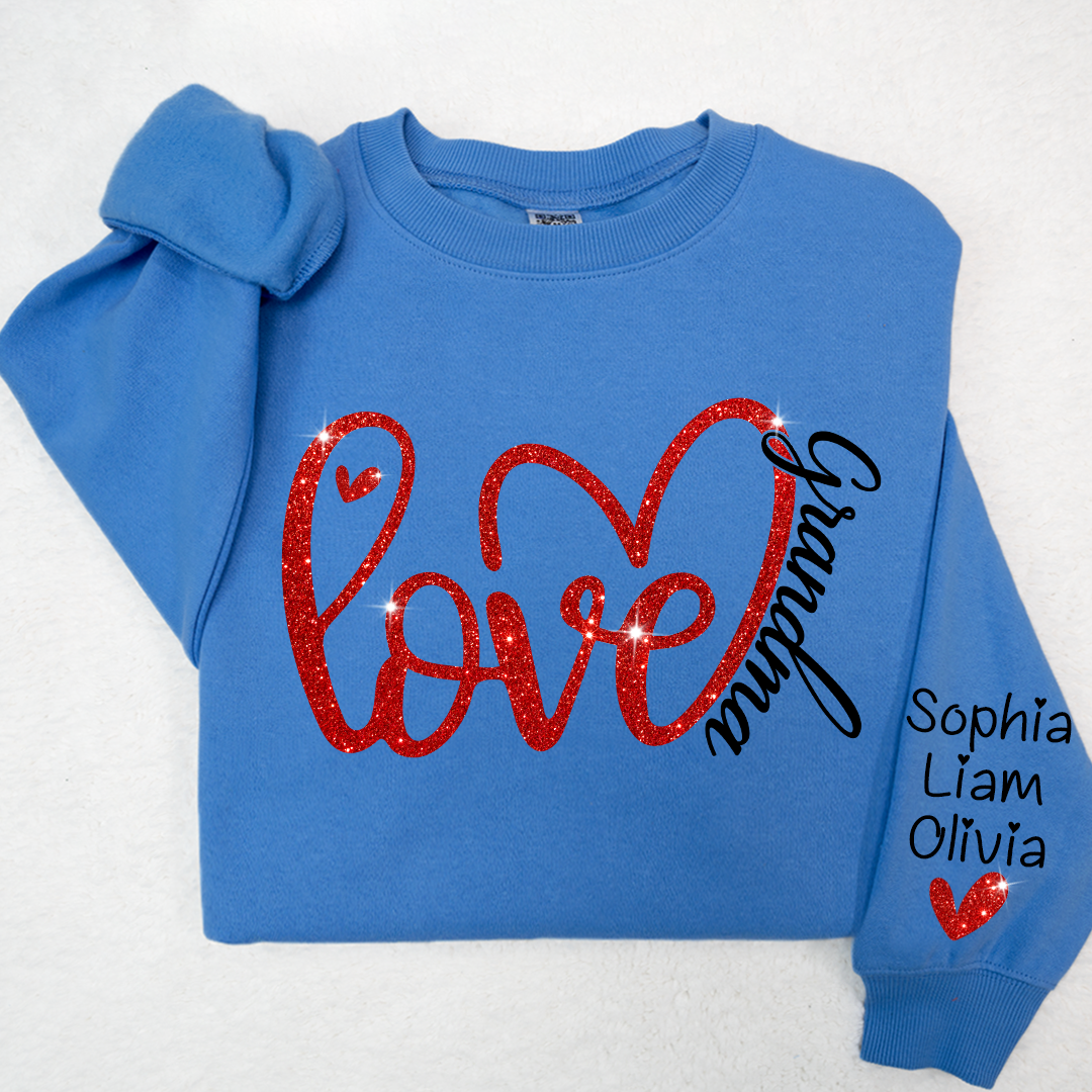 Valentine's Day Heart Love Grandma And Kids LTP01