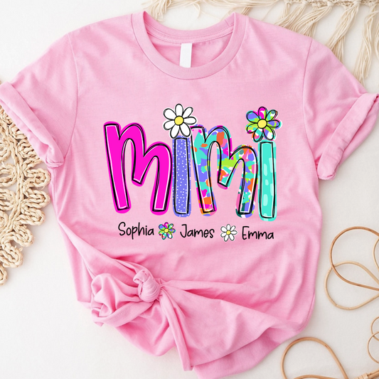 Personalized Summer Mimi Sweatshirt, Custom Nickname For Grandma And Kids