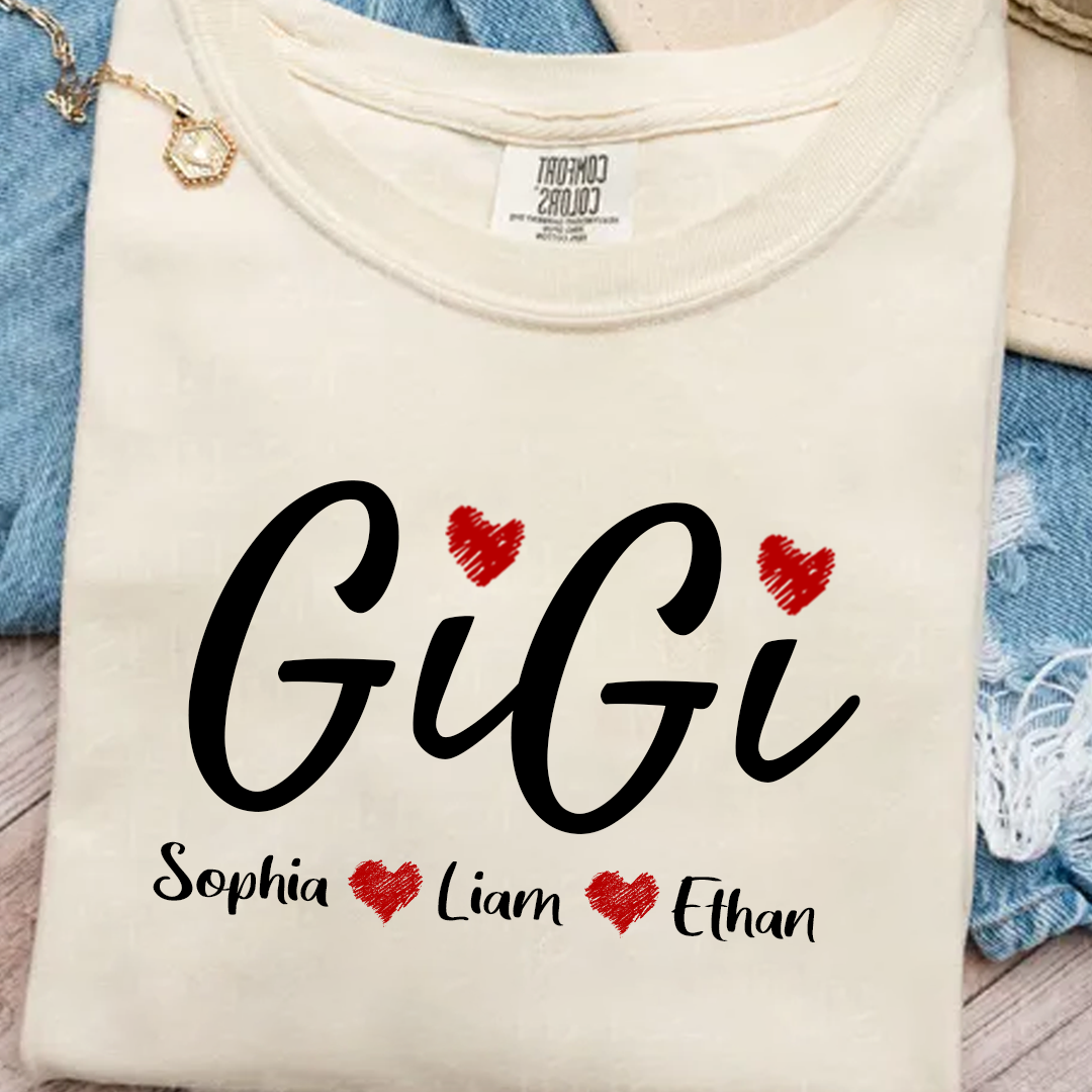 Comfort Colors® Personalized Grandma, Gift For Gigi Est And kids 2025