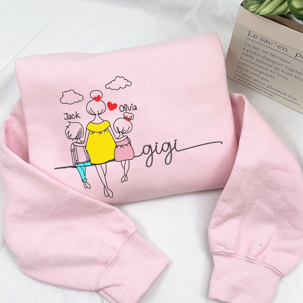 Custom Gigi And Grandkids Art Sweatshirt