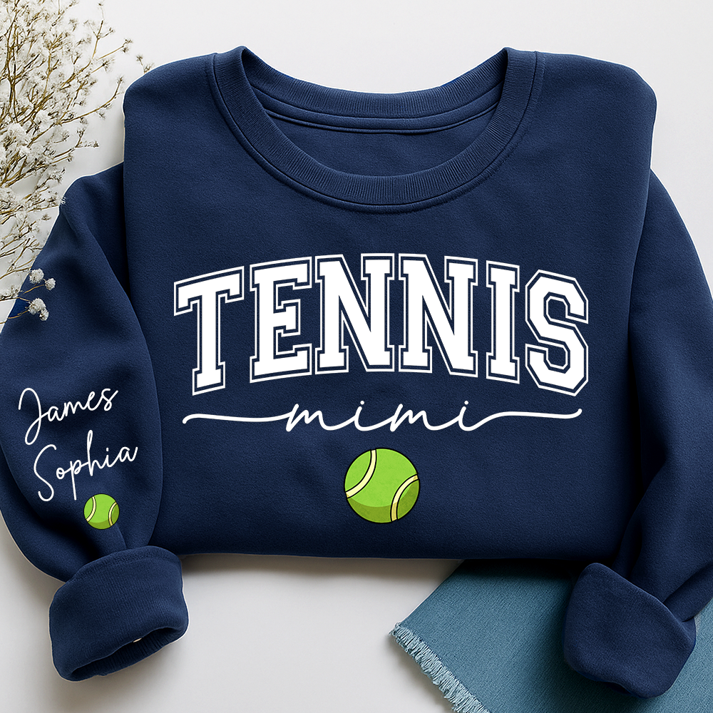Personalized Sports Nana Sweatshirt With Grandkids Names, Custom Athletics Grandma Pullover V2