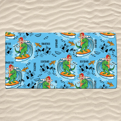 Personalized Sea Summer Beach Towels, Custom Photo, Nick Name Papa And Kids Gifts, Summer Towels