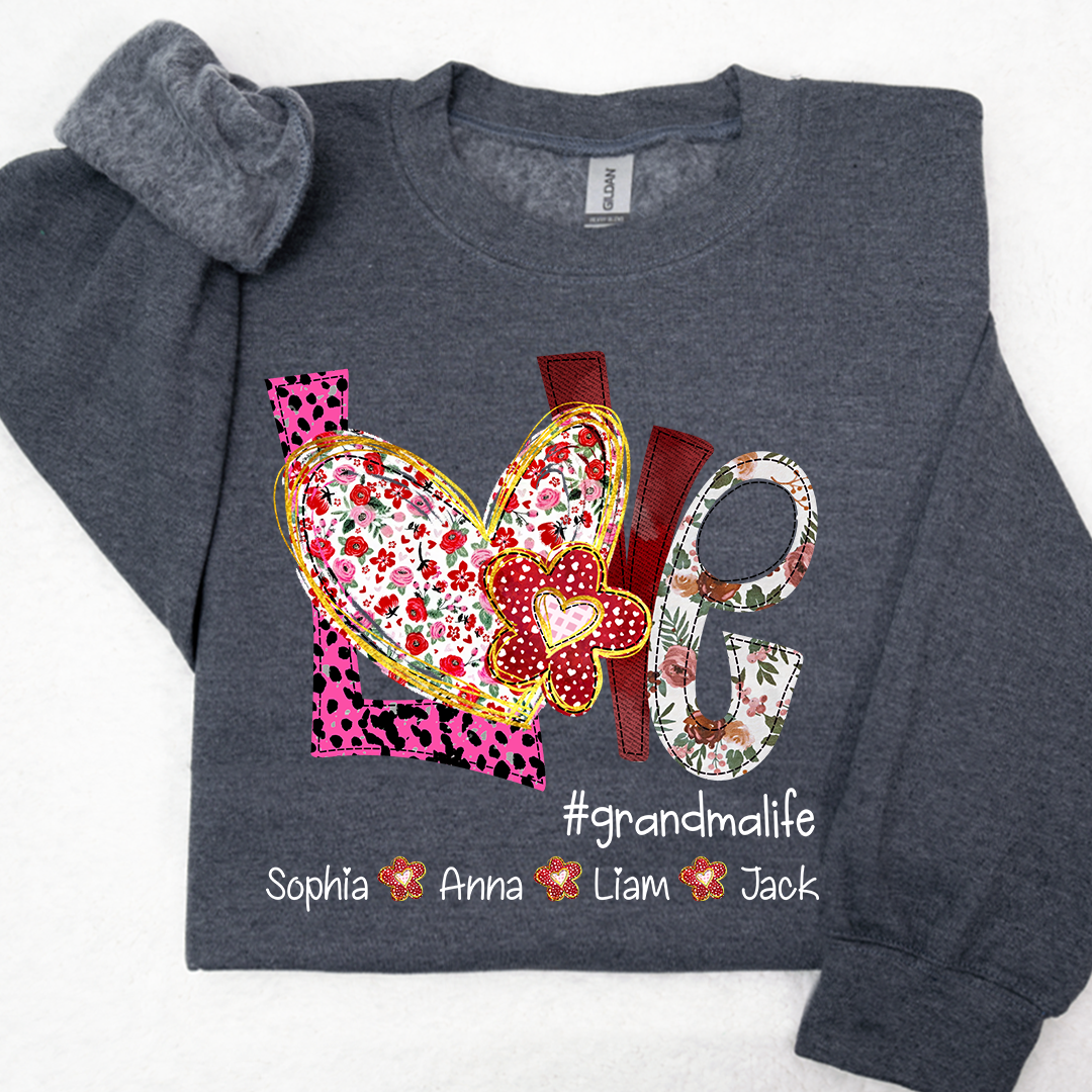 Valentine's Day Love Grandma Life And Kids LTP01