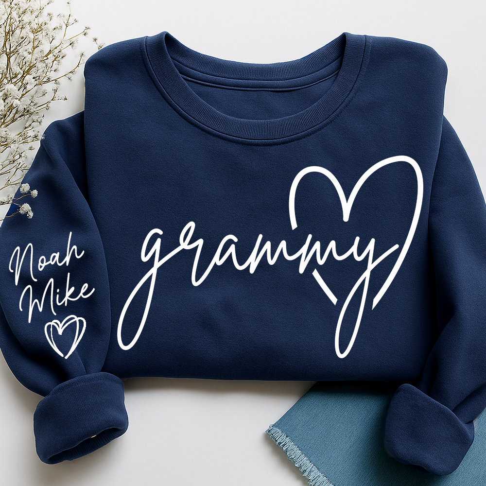 Personalized Grammy Sweatshirt, Custom Grandkids Names, Grandma Gift