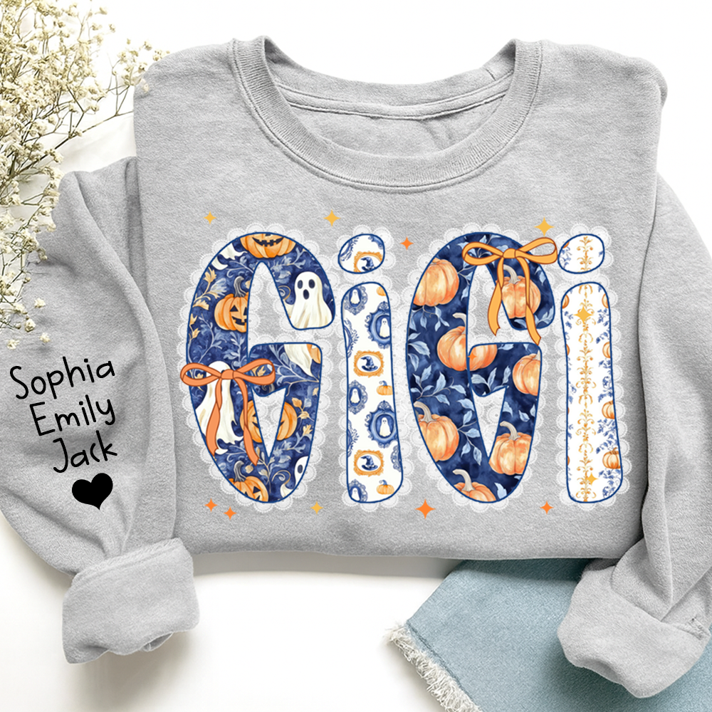 Personalized Fall Pumpkin, Custom Gifts for Gigi and Kids