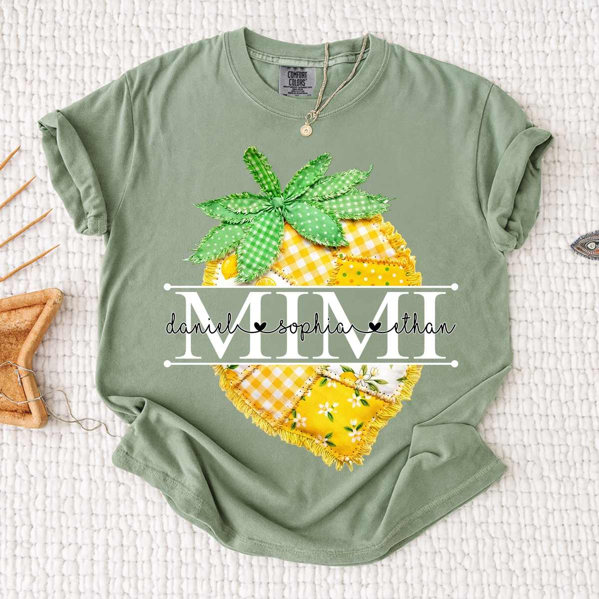 Comfort Colors® Personalized Mimi Lemon Shirt, Sweet Summer Fruit Grandma Gift