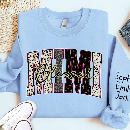 Leopard Bible Bundle, For Gift Grandma, Custom Grandma Name And Kids