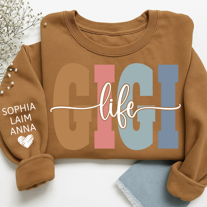 Custom Grandma Sweatshirt, Gift For Gigi And Her Grandchildren