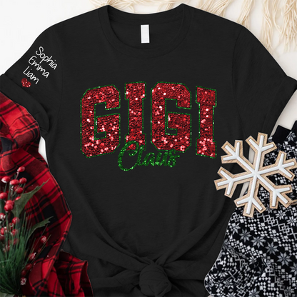 Custom Gigi Claus Christmas And Kids T-Shirt