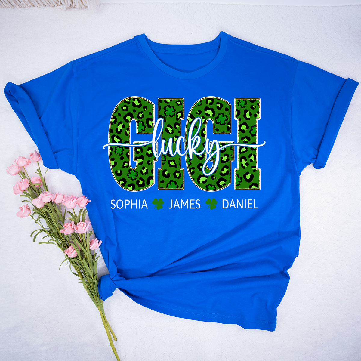 Lucky Gigi Shirt St Patrick’s Day, Personalized Gigi Shamrock Name Shirt