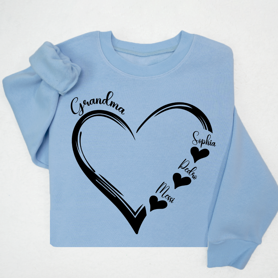 Doodle Heart Valentine For Grandma And Kids LTP01