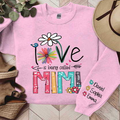 Love Is Being Called Mimi And Grandkids TH Sweatshirt