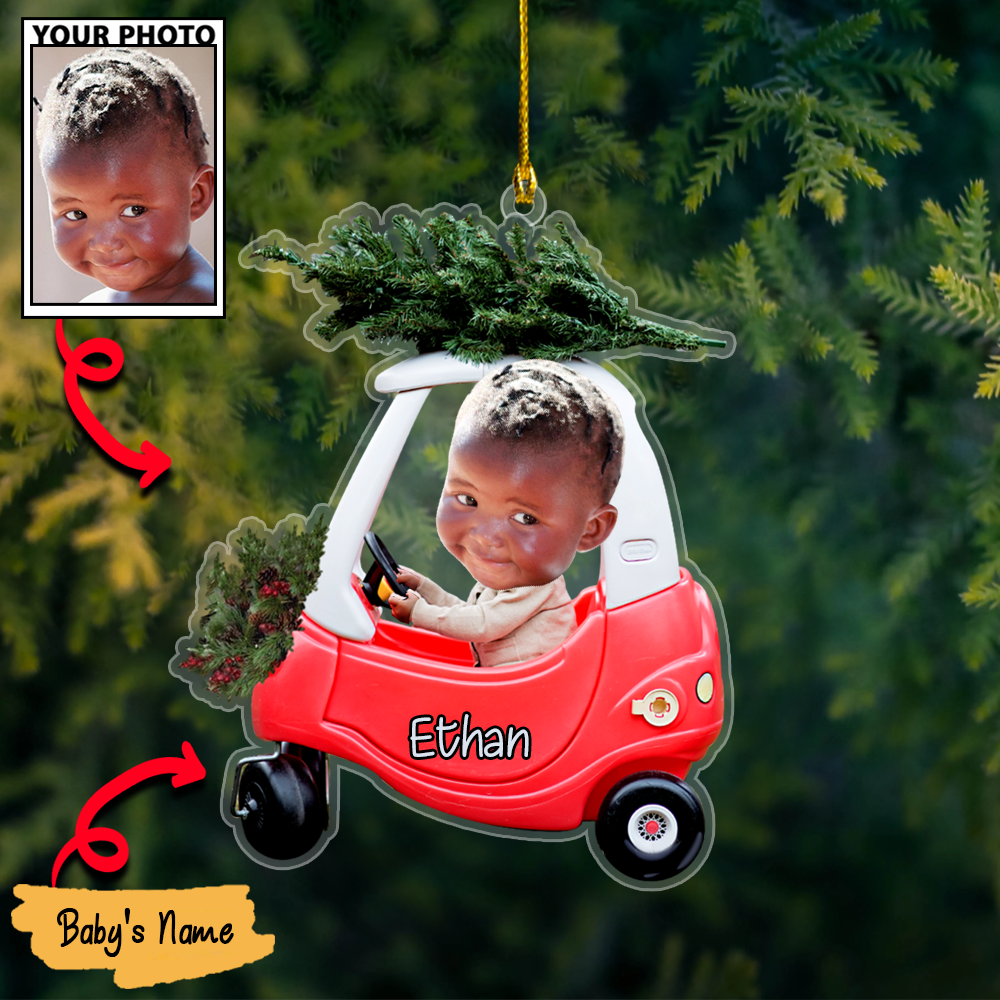 Personalized Acrylic Christmas Ornaments For Custom Car Trees Baby Photos