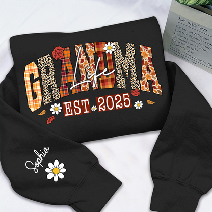 Preppy Fall Mimi Life, Personalized For Grandma And Kids